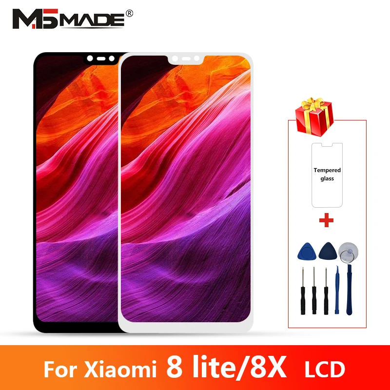 6,2" для Xiaomi mi 8 Lite mi 8X8 Youth ЖК-дисплей сенсорный дигитайзер Запасные части Fpr mi 8 Lite дисплей с рамкой