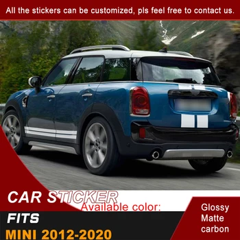 

Car Sticker Hood Scoop Side Door And Back Door Racing Stripe Graphic Vinyl Cool Car Decals Customized SUV Fit For MINI 2012-2020