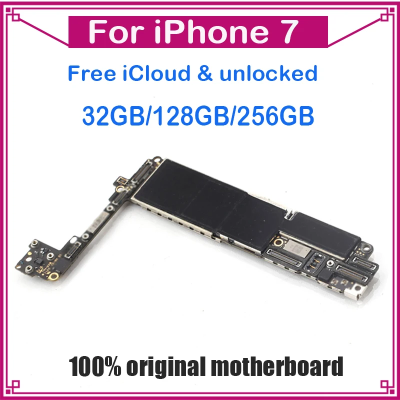 Материнская плата для iphone 7 хорошего качества без Touch ID iCloud 100% Оригинальный