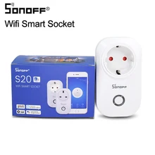 Sonoff S20 Wi-Fi Беспроводная дистанционная розетка умная розетка для дома розетка питания стандарт ЕС умный таймер штекер через приложение IOS Android