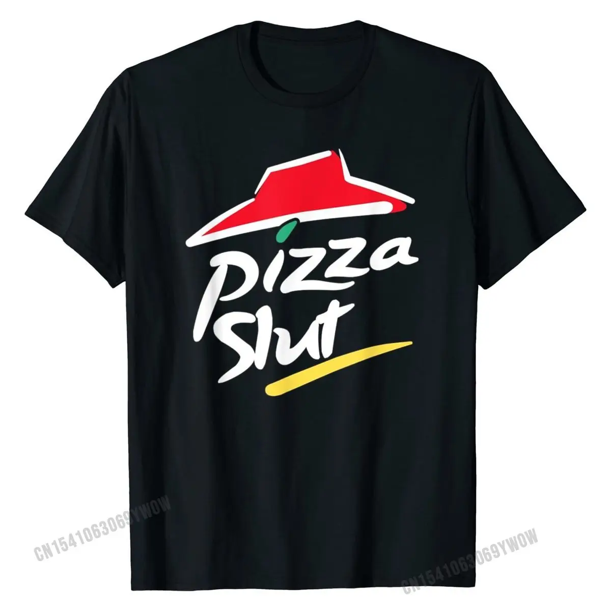 Pizza Slut забавные пародийные быстро Еда Юмор Шутка футболка хлопок Для Мужчин's