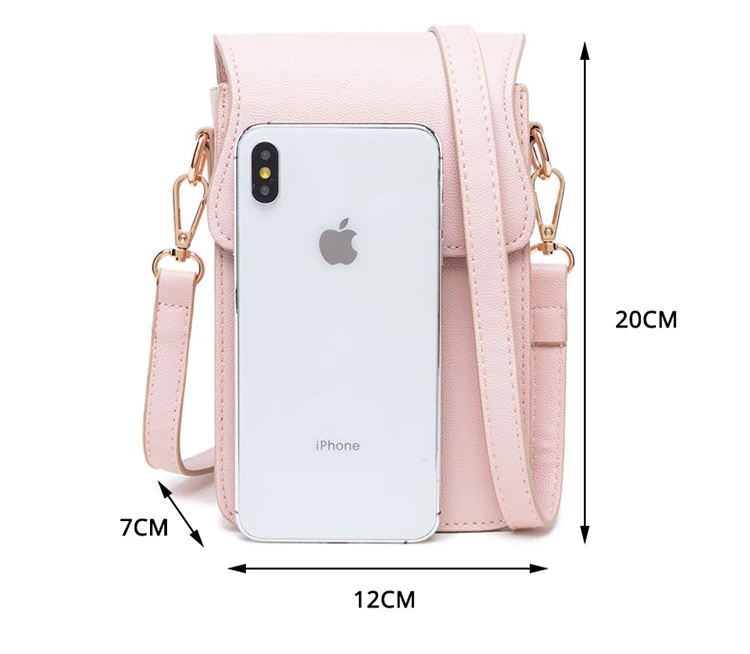 Женская корейская модная сумка из искусственной кожи для телефона на одно плечо многофункциональный Большой Вместительный маленький квадратный кошелек