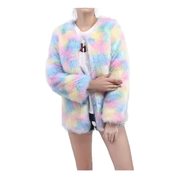 

FREE OSTRICH The new color fashion ladies fox fur coat to keep warm winter coat