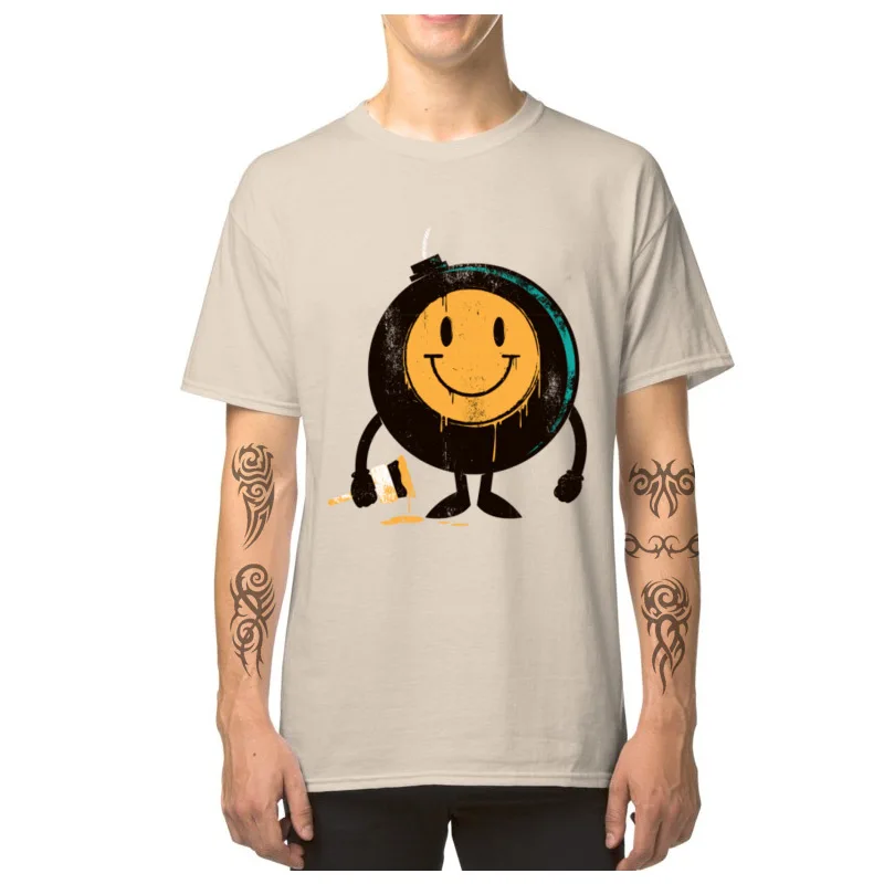 Happy_Buddy_7031 Top T-shirts Retro Short Sleeve cosie Pure Cotton Round Neck Boy Tops Tees Casual Tshirts Summer/Autumn Happy_Buddy_7031 beige