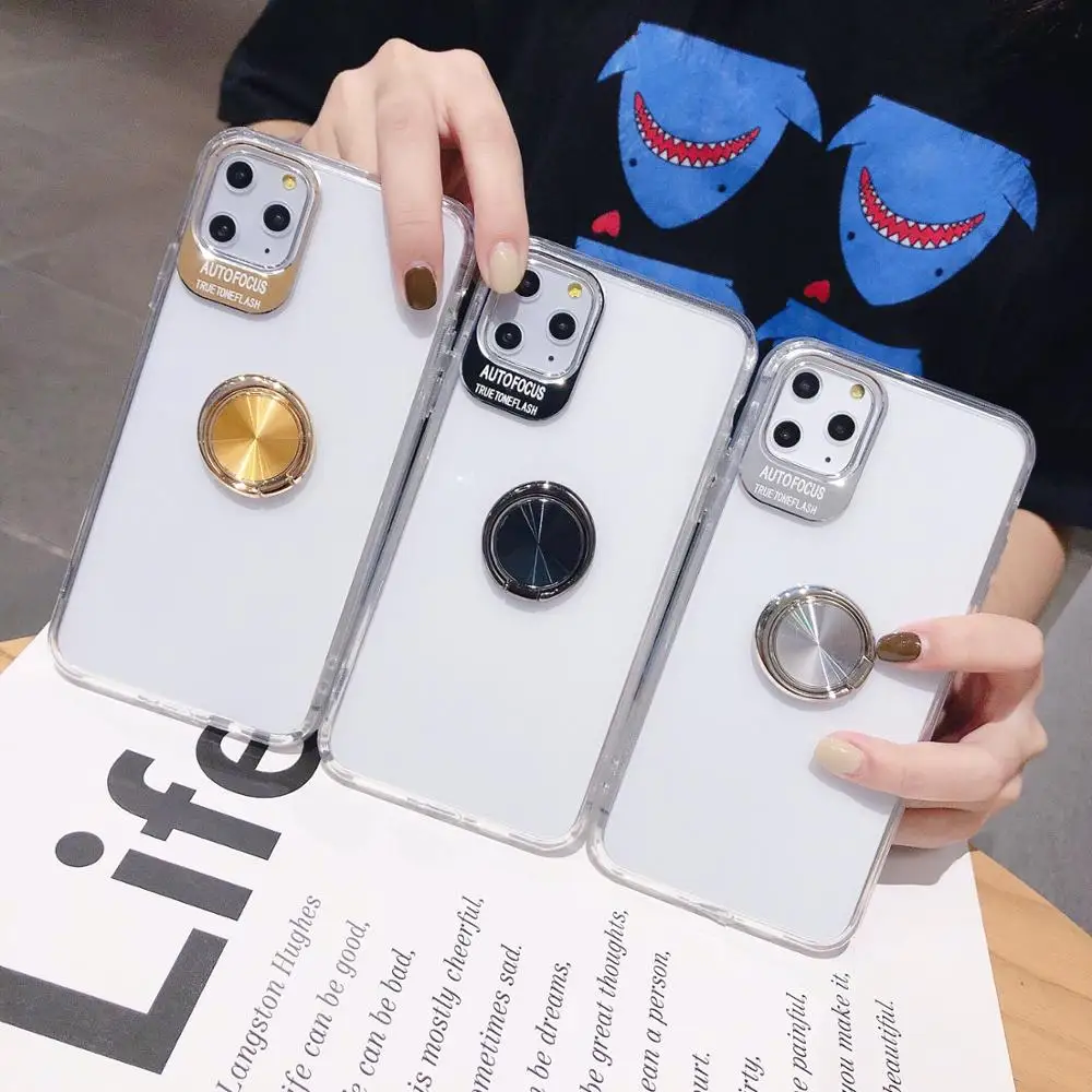 Finger Ring Kickstand Hard Case For iphone 6 6S 7 8 Plus X XR XS 11 Pro Max Cover 6plus 7plus 8plus 11pro XsMax Hardware Cases | Мобильные