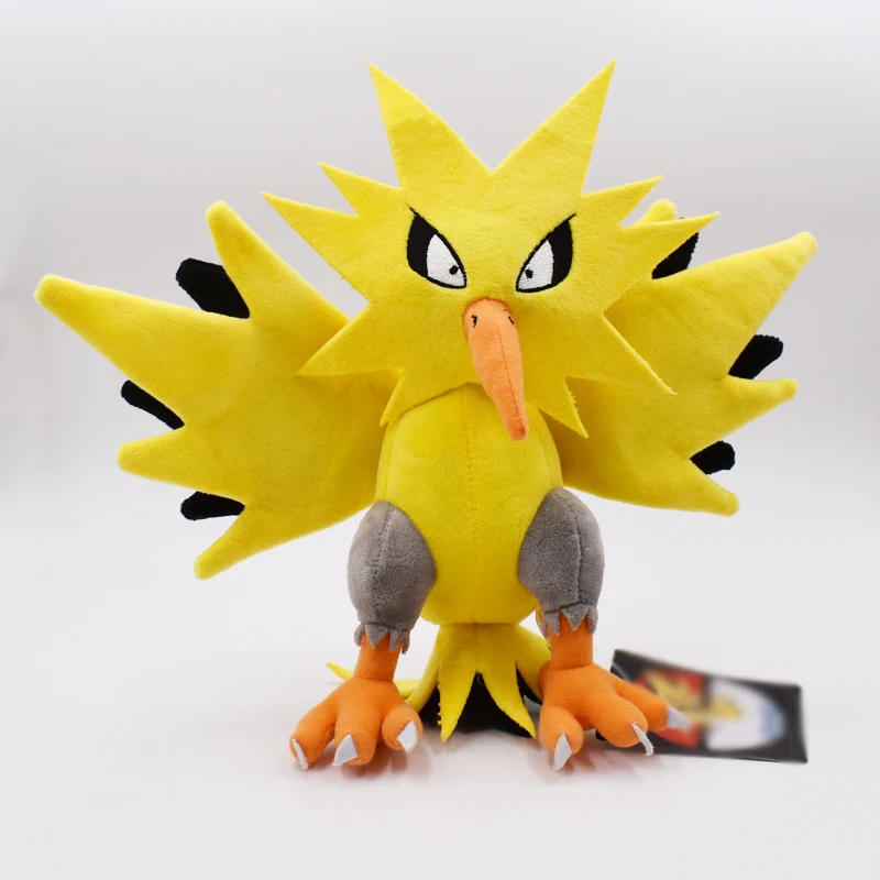 30 см аниме, плюшевая Zapdos Peluche японские Мультяшные Плюшевые Игрушки отличные подарки для детей Рождественский подарок