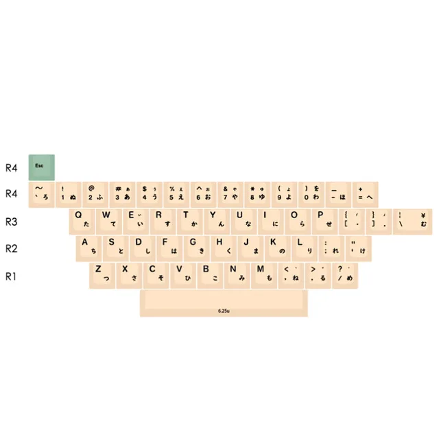 Хами Дыня вишня профиль колпачки для механической клавиатуры ключ краситель sub японский корень черный шрифт толстый pbt keycap gh60 dz60 xd84