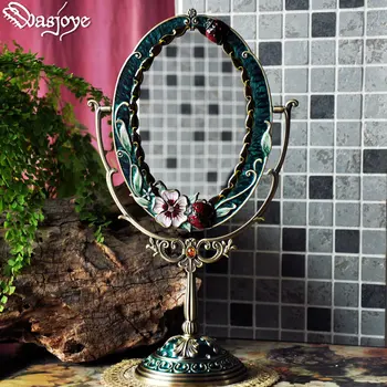 

retro European style two-sided table model mirror creativity princess toilet glass cosmetic mirror gift espejo decorativo pared