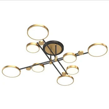 

Morden pendant lamp livingroom dining room black gold color LED chips