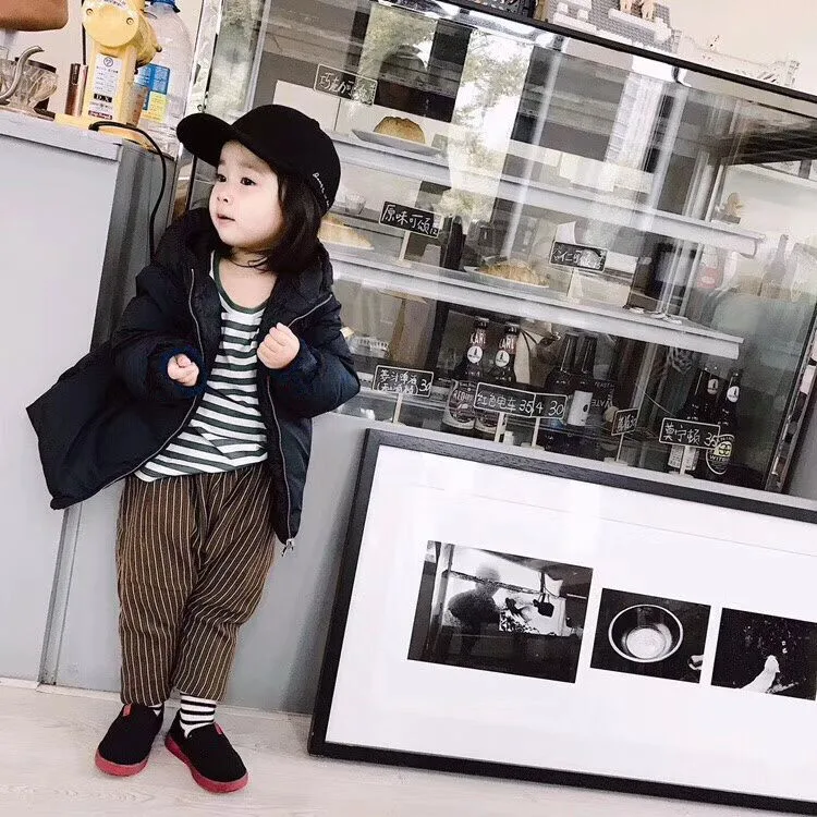 

Kids Black Warm Duck Down Parkas size in 2-12Y Presale in mid-October
