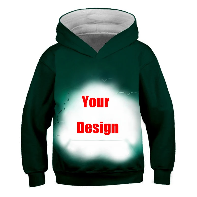 Толстовки с 3D принтом Мужская одежда для детей Свитшот унисекс повседневные