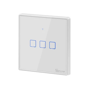 

Sonoff T2 EU US UK 3 Gang Smart Switch Remote Control Wifi Switch Smart home Compatible with Google Amazon Assistan Google home