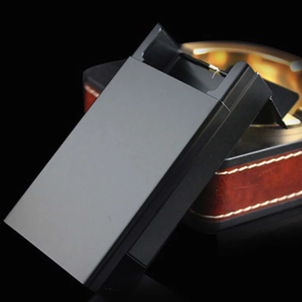1 Pc 5 Color Size 90*60*27mm Aluminum Cigarettes Packaging Cover Slide 20 Thin Cigarette Box