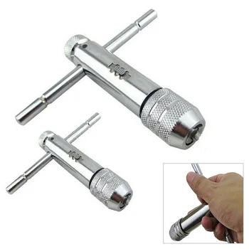 

2PCS Brand New And High Quality Ratchet Tap Wrench T Type Tapping Handle Adjustable M3-M8 And M5-M12