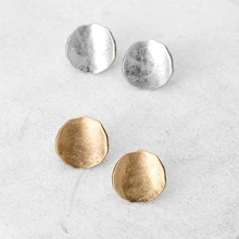 Fever& небольшой цвета: золотистый, серебристый, серьги со шпилькой, для Для женщин сплава круглый пирсинг, серьги с подвесками в форме серьги Модные украшения