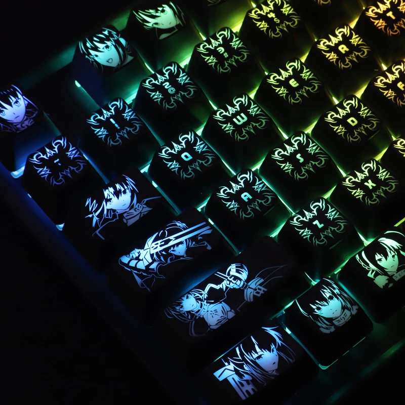 sabre teclado mecânico buraco preto revestimento chave