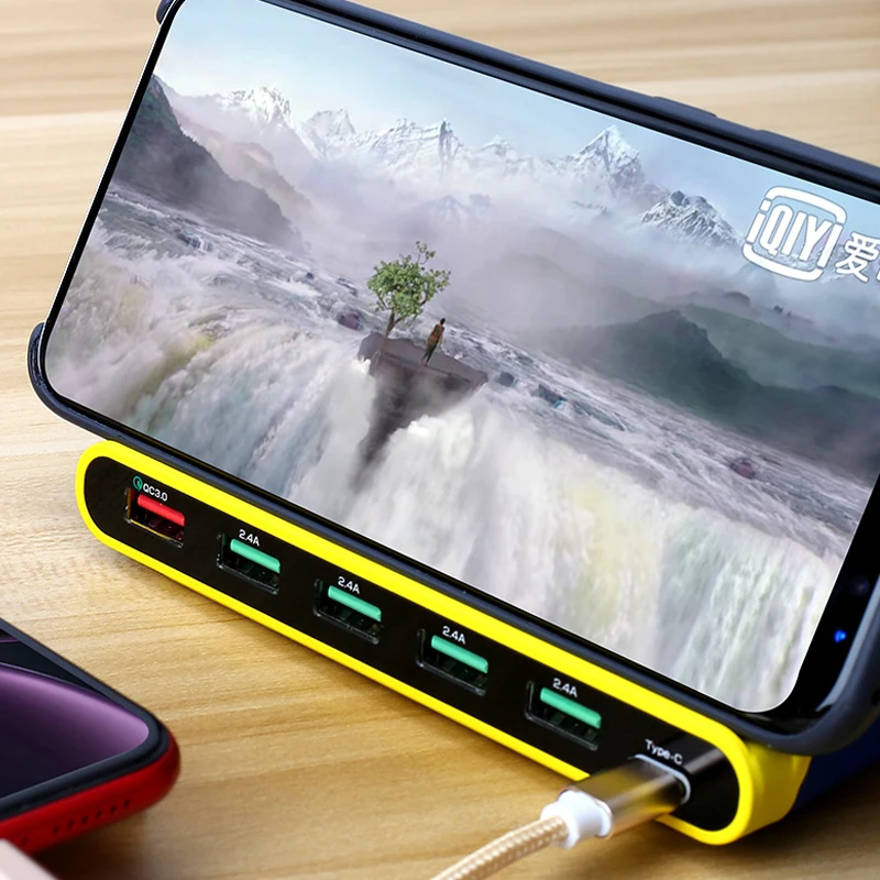 MECHANIC 60W Qi Wireless Charger For Iphone 11 X XS MAX Multi USB Cargador Quick Charge 3.0 Fast Chargeur For Samsung S9 S8