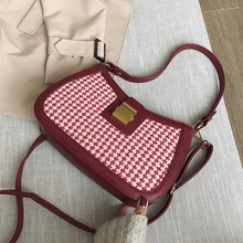 Осенне-зимняя новая Маленькая женская сумка Новая модная Корейская Стильная универсальная сумка зарубежного стиля Сетчатая Сумка на подмышках сумка на плечо