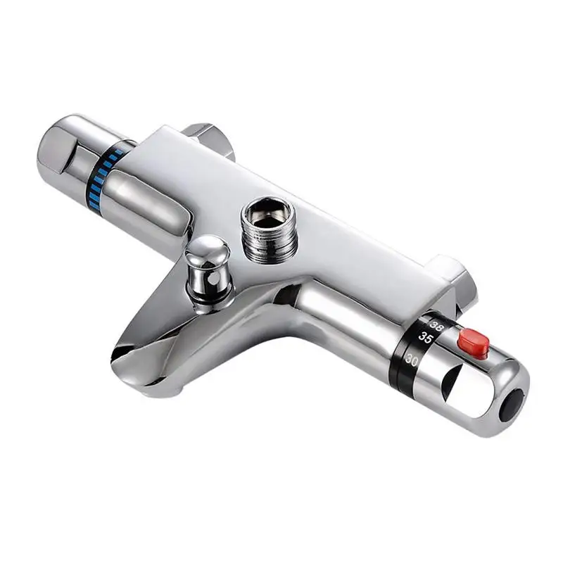 

Thermostatic mixer Brass shower Chrome Montage Wall Mount Bathroom Mixer Tap - 3/4 Inch bsp