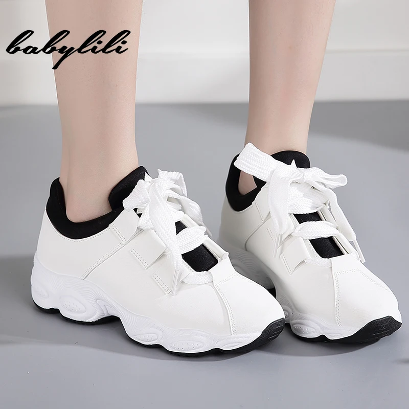 Кроссовки женские летние вулканизированные туфли 2019 модные кроссовки Basket Femme Dad