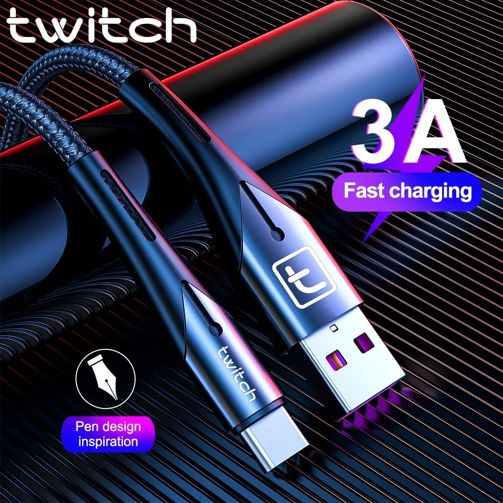 Twitch 3A USB Phone Charger Micro usb Cable for Xiaomi Charging Cord cable Fast Data transfer Wire Quick Charge | Мобильные телефоны