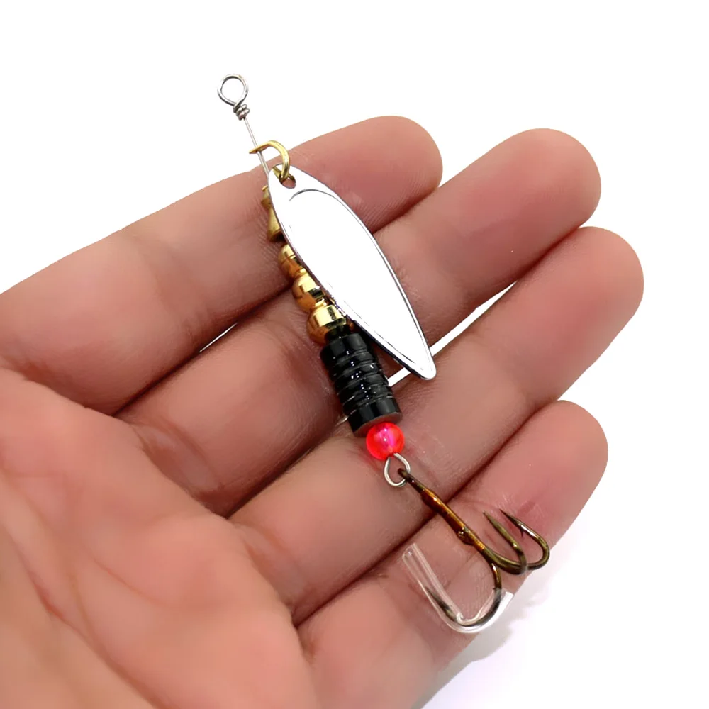 

8.5cm 11g Spinner Fishing Lures Wobblers CrankBaits Jig Shone Metal Sequin Trout Spoon for Carp Pike Fishing Pesca