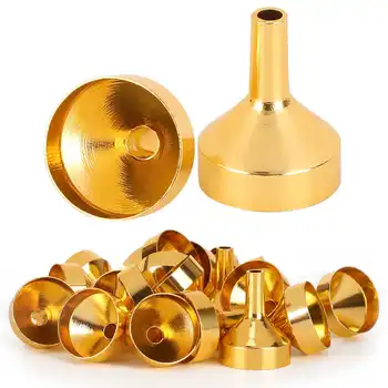 

20pcs Metal Perfume Diffuser Funnel Portable Liquid Dispenser Funnel Electrified Refill Tools for Perfume Bottle Atomizer