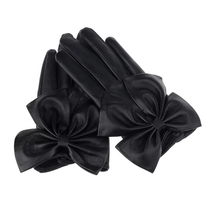 Перчатки для стрельбы из лука модные высококачественные женские дышащие водонепроницаемые перчатки с бабочкой вечерние зимние варежки из мягкой кожи