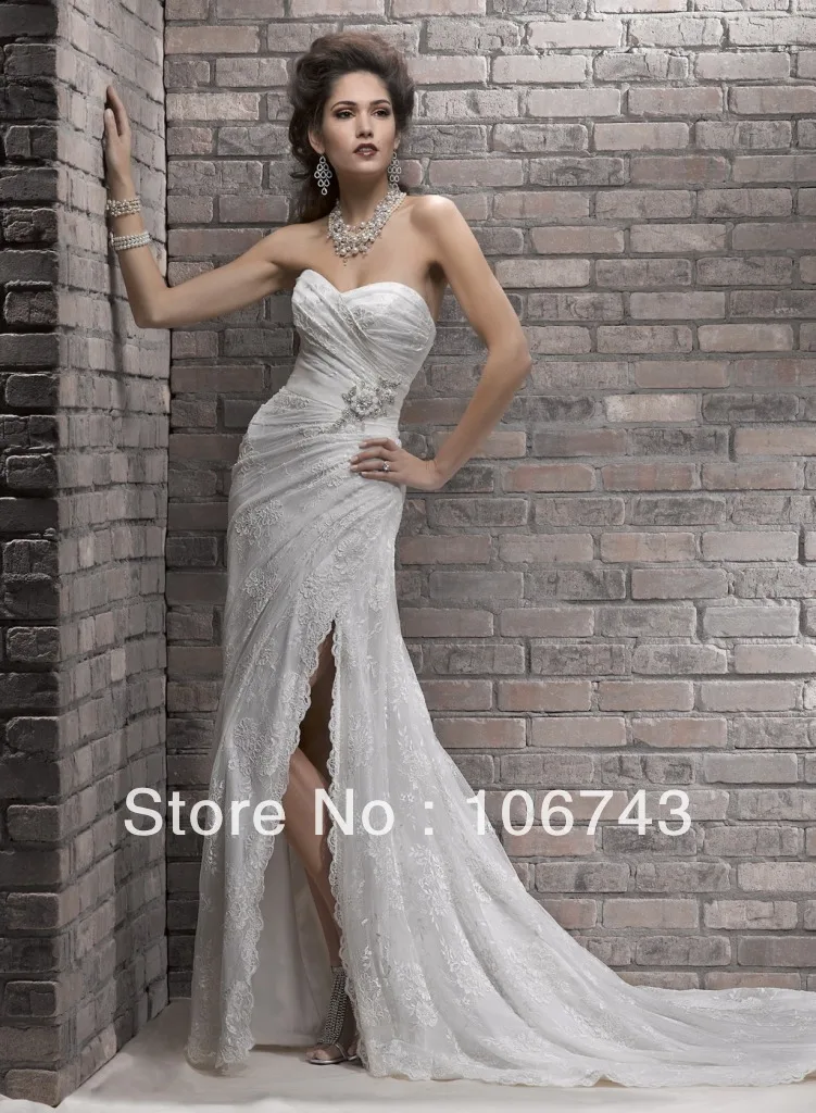 

free shipping 2018 new style vestido de noiva Sexy bride Custom sizes lace flowers lace up princess bridesmaid dress