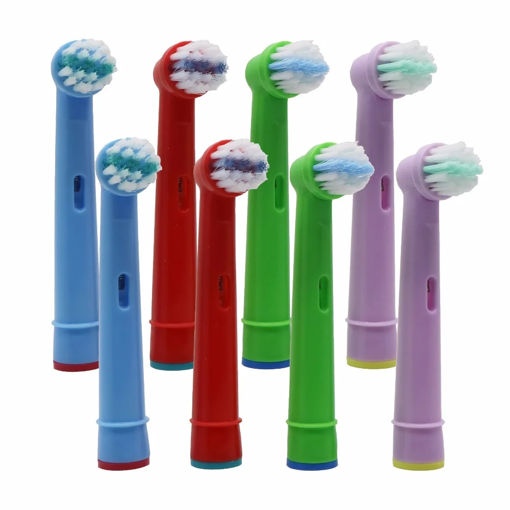 4pcs replacement kids children tooth brush heads for oral b electric toothbrush fit advance power 3d excel triumph pro healt 8pcs Children Brush Heads Electric Toothbrush For Oral B SmartSeries/TriZone/Advance Power/Pro Health/Triumph 5000 inkl 6000