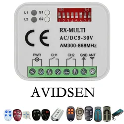 Récepteur de télécommande pour Avidsen 114253, 433.92MHz, Code de roulement, pour Extel 