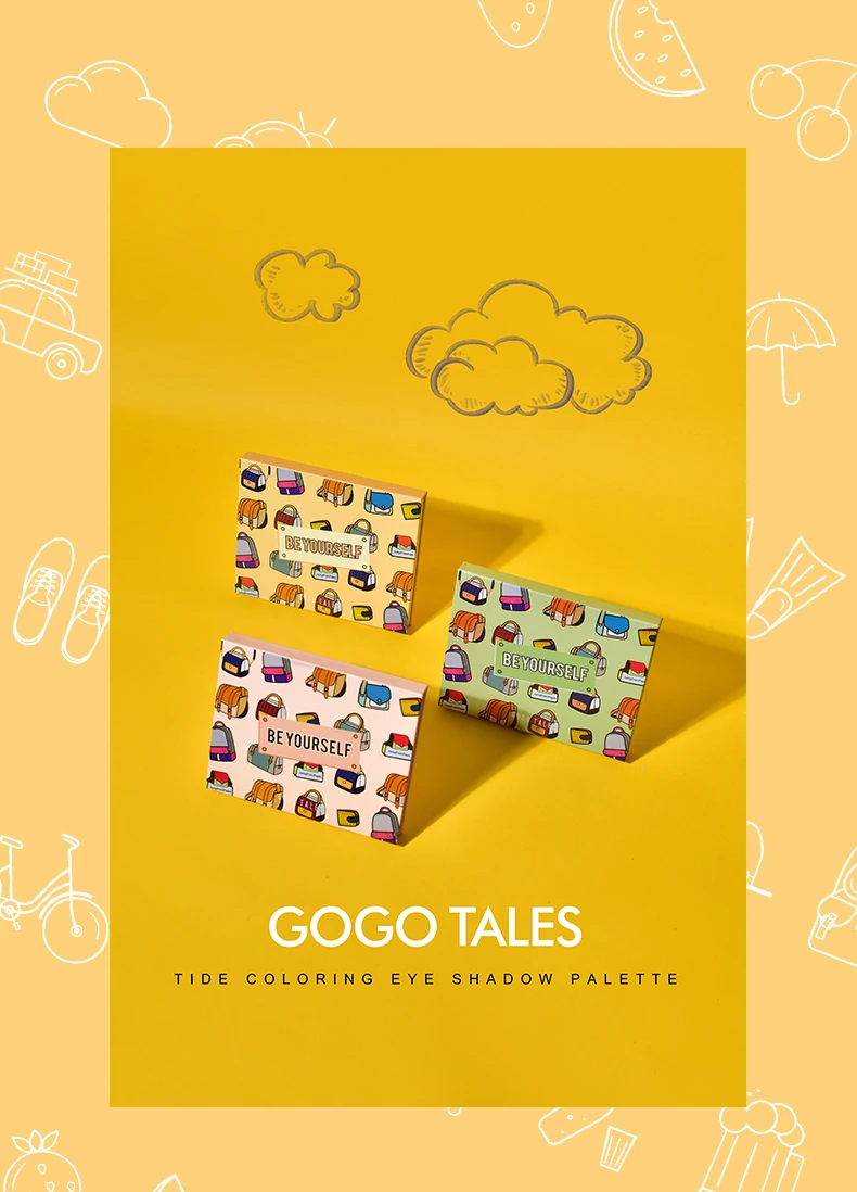 Gogo tales, Красочные Тени для век, палитра, розовый, зеленый, телесный цвет, пигмент, 12 цветов, Длительное Действие, макияж, блеск, тени для век, пудра, BN197