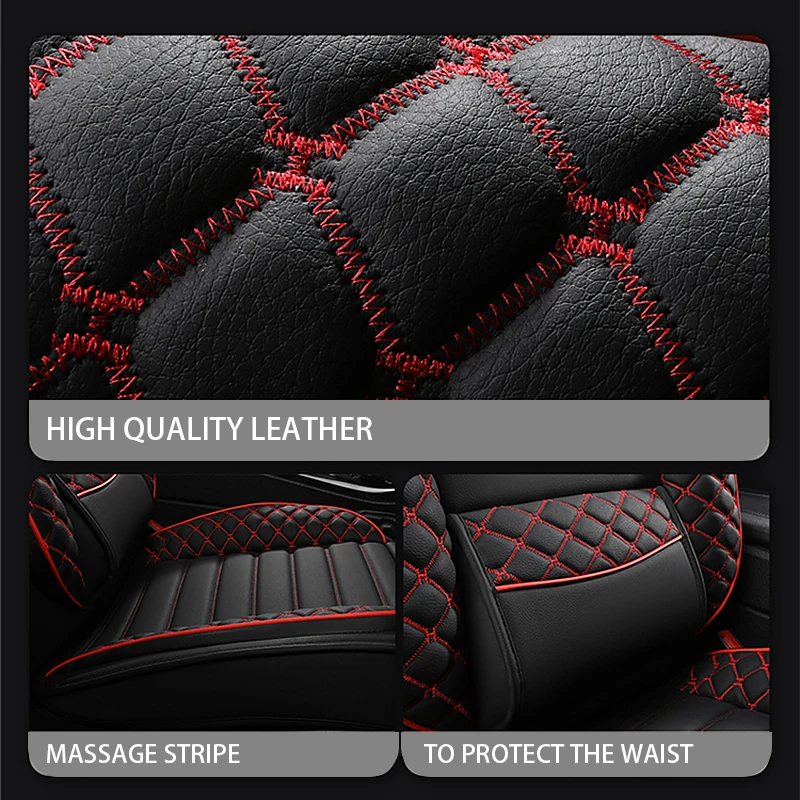 Housses de siège de voiture complètes de luxe, housse de protection  universelle, cuir PU, coussin de siège automatique pour SUV, berline,  accessoires de voiture, marchandises automobiles - AliExpress