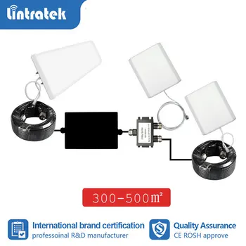 

Lintratek antenna full set LPDA outdoor pannel indoor antenna expand coverage for signal booster repeater 2g 3g 4g 10m cable s8