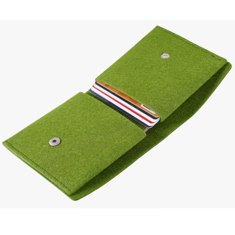 

Korean-style Fresh Women's Coin Bag Simple Multi-color Felt Purse Zipper Wallet Short Purse