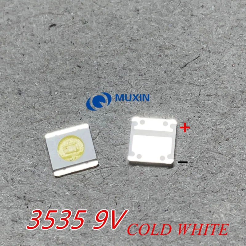 50 шт./лот ЖК-подсветка для телевизора SHARP LED подсветка 1 Вт 9 В 3535 3537 холодный белый