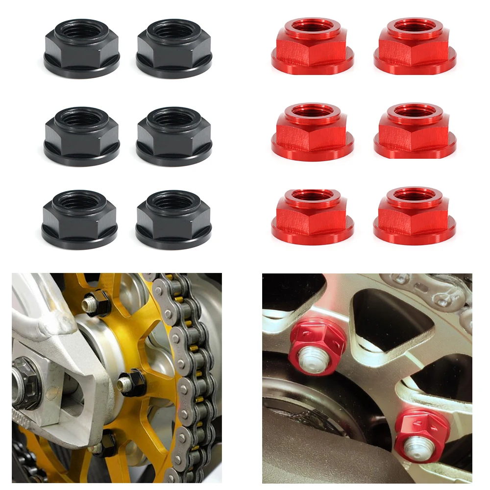 

M10*1.0 CNC Rear Sprocket Wheel Axle Nuts For Ducati Streetfighter 848 Xdiavel/S Hypermotard 821 939 1100 Multistrada 950 1200