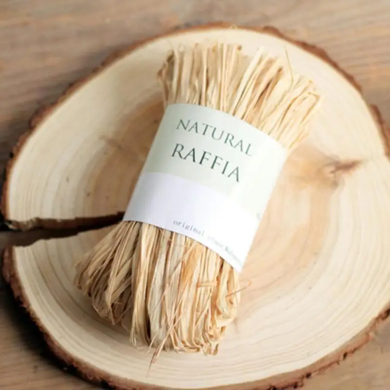 Natural Raffia Paper Ribbon 50g x 10 Bundles Raffia Grass Gift Box Filler for di