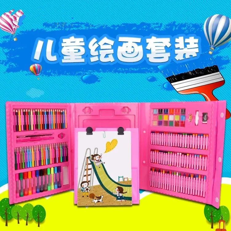 Watercolor Pens Set Brush Set Kindergarten Young STUDENT'S Beginners Color Pen 72-Color Drawing Pen Crayon Wholesale