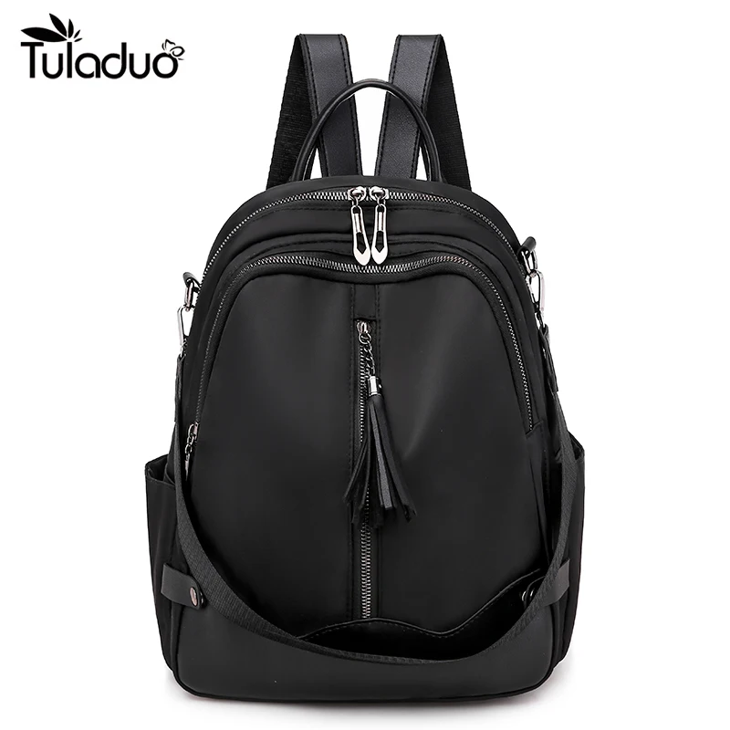Backpack Women Fashion Solid Color Multi Function Casual Ladies Elegant ...