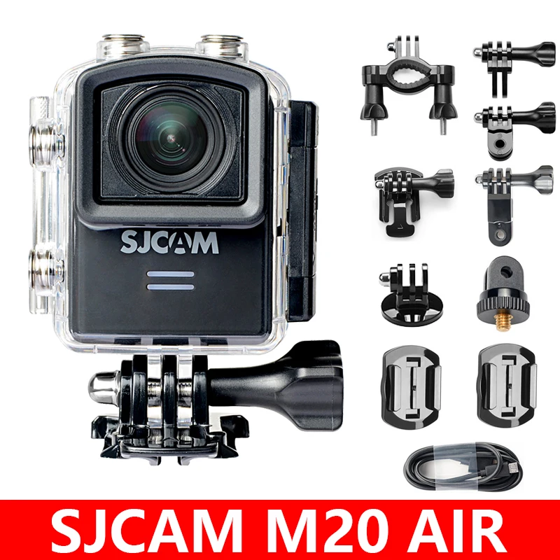 Оригинальная Экшн камера SJCAM M20 Air с Wi Fi водонепроницаемая 1080P NTK96658 фотокамера 12 МП