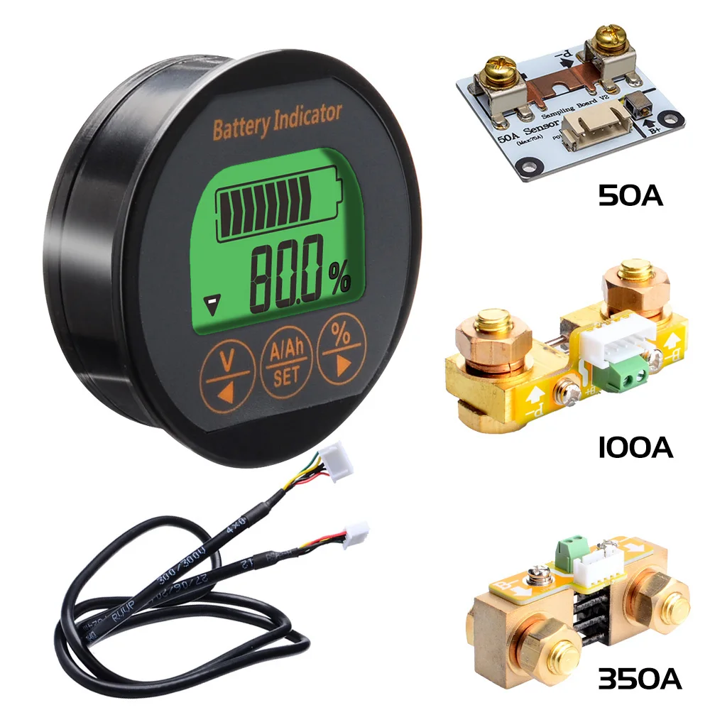 DC8 80V 50A/100A/350A Высокоточный кулометр емкости батареи для Pb Li Lon LiFePo NiMH Nicd Pe видов