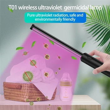 

Rechargeable LED UV Sterilizer Lamp Portable UVC Disinfection Bactericidal Lamp Sterilizer Home Handheld Germicidal Lights