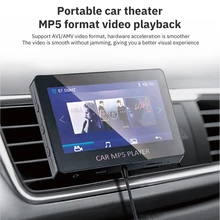 Lecteur de musique MP5 Bluetooth 5.0 FM pour voiture, transmetteur compatible avec disque U TF, lecteur électronique pour automobile M6