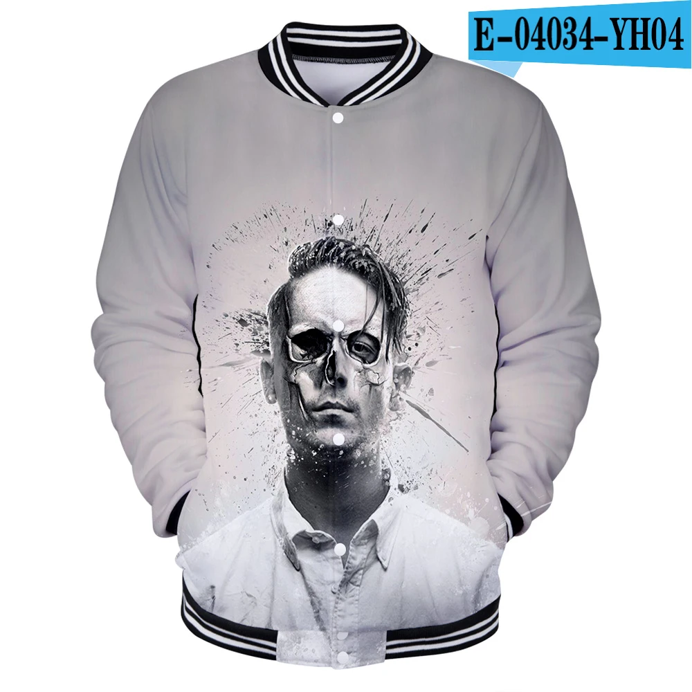 Ф. Т американский рэппер G-Eazy Джералд Эрл гиллум молодой Джералд 3d печать бейсбольная форма для мужчин/женщин Harajuku бейсбольные куртки одежда - Цвет: YH04