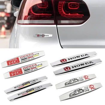 

For Honda C-RV Civic Accord HRV Fit Jazz City Odyssey Jade Inspire Accessories Car Side Sticker Emblem Fender Decal Car Styling