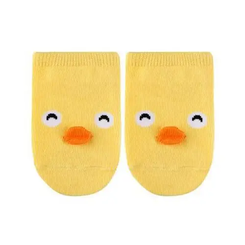 Chick Новое поступление года, хлопковые носки для малышей носки для младенцев с 3d рисунком поросенка и животных подарок для мальчиков и девочек - Цвет: Chick