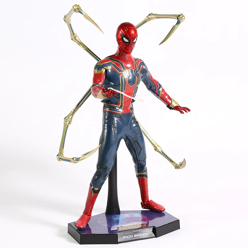 Marvel Мстители Железный человек-паук фигурка супергероя модель игрушки