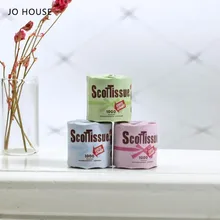 

JO HOUSE Mini Paper Towel Roll 1:12 Dollhouse Minatures Model Dollhouse Accessories