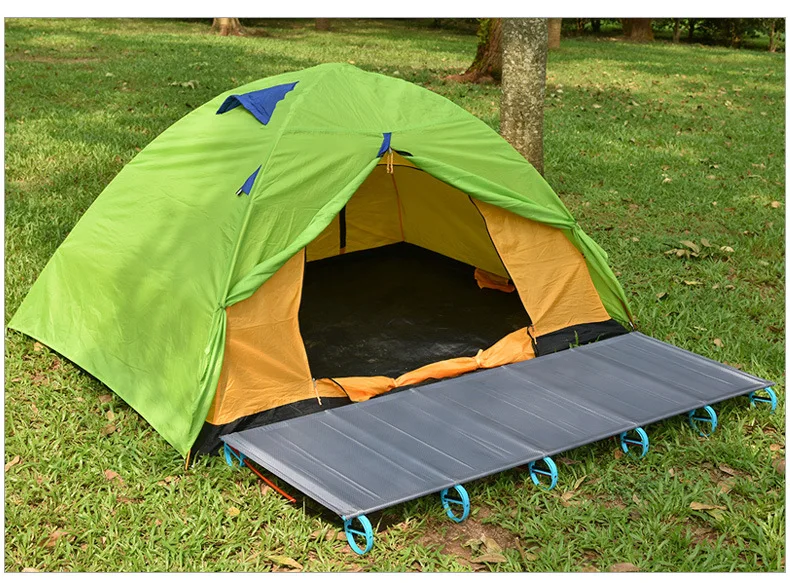 Camas de Berço Barraca de Acampamento ao ar Yingtouman Cama Dobrável Ultraleve Livre Escalada Piquenique Resto Tenda Acessórios 18 Dobrável Ultraleve Barraca de Acampamento Ao Ar